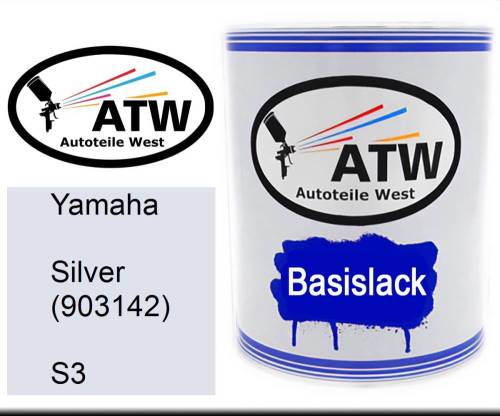 Yamaha, Silver (903142), S3: 1L Lackdose, von ATW Autoteile West.